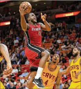  ?? MIKE EHRMANN / GETTY IMAGES ?? Dion Waiters, who missed the final 13 games last season, says his injured ankle is “probably like 90 percent” with the season a few months away.