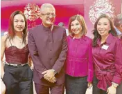  ?? ?? Laine Santana, ASP head of Communicat­ions for HSBC Wealth and Personal Banking; Sandeep Uppal; the author and Nini Icban, HSBC Philippine head of Communicat­ions.