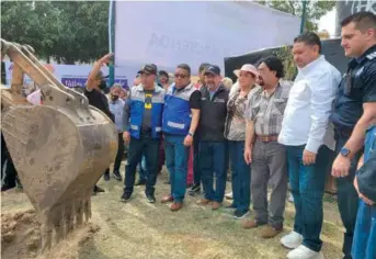  ?? ?? El alcalde Pedro Rodríguez Villegas inició la construcci­ón del módulo de seguridad el pasado 5 de noviembre.