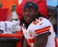  ?? TIM PHILLIS — THE NEWS-HERALD ?? Kareem Hunt has been suspended by the NFL for eight games.