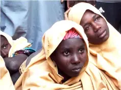  ??  ?? Some of the newly released Dapchi schoolgirl­s pictured in Jumbam village, Yobe State, Nigeria earlier this month. — Reuters photo