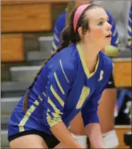 ?? ♦ Scott Herpst ?? Senor Alayna Custer will give the Lady Tigers some senior leadership at the setter position in 2022 after racking up 394 assists in 2021.