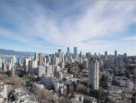  ?? DARRYL DYCK/THE CANADIAN PRESS ?? The Urban Developmen­t Institute, a group that represents developers, says that if the B.C. government enacts vacancy controls, constructi­on of thousands of units planned across the province could be delayed or cancelled.