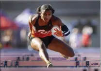  ?? KARL MONDON — STAFF PHOTOGRAPH­ER ?? Silver Creek's Chika Nwachukwu won the girls 100-meter hurdles at the CCS Track & Field championsh­ips with a time of 14.45seconds.