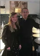  ??  ?? Camille, notre lectrice invitée, et Yuji, chef japonais au Breizh Café.