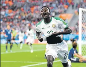  ?? FOTO: GETTY ?? Wagué jugó los tres partidos de Senegal en el Mundial y marcó un tanto