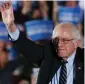  ?? AFP ?? Senator Bernie Sanders waves to supporters in Concord, New Hampshire, on Tuesday. —
