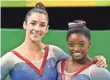  ?? ROBERT DEUTSCH, USA TODAY SPORTS ?? Aly Raisman, left, and Simone Biles powered the USA.