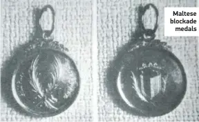  ?? ?? Maltese blockade medals