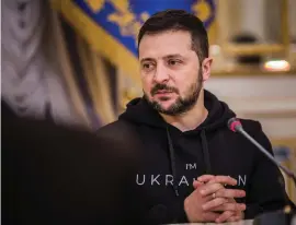  ?? ARKIVBILD: KIUR KAASIK ?? Ukrainas president Volodymyr Zelenskyj sa att Ryssland försöker använda julen som en täckmantel.