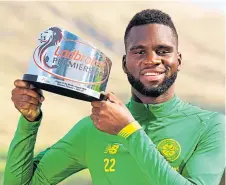  ??  ?? Odsonne Edouard was Player of the Month for August.