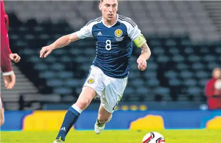  ??  ?? Scott Brown has returned from internatio­nal retirement ahead of Friday’s clash with England — but will it matter?