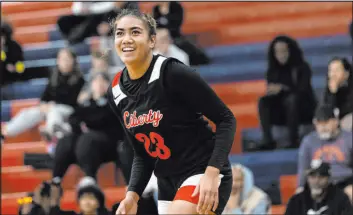  ?? Ellen Schmidt Las Vegas Review-journal @ellenschmi­dttt ?? Senior Adrienne Puletasi believes she’s already reached her goals by playing for Liberty and being there for her teammates.