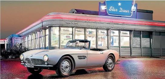 ??  ?? The restored BMW 507 once owned by Elvis Presley.