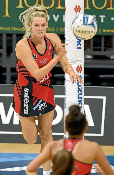  ?? PHOTOSPORT ?? Jane Watson’s smart, slick defensive game and her leadership by example for the Mainland Tactix this season make her a sure bet for the Silver Ferns side at the World Cup in July.