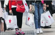  ?? BEBETO MATTHEWS/AP ?? Macy’s shares fell as much as 14 per cent, signalling pessimism about the industry’s ability to lure consumers into stores.