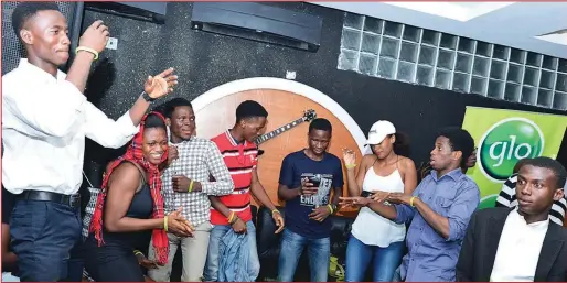  ??  ?? Students digging it out on the dance floor at the Lagos party