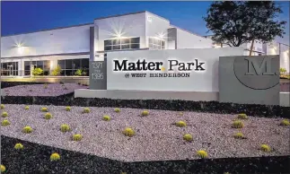  ?? Matter Park @ West Henderson ?? The Raiderette­s cheerleadi­ng squad will lease a 20,000-square-foot space inside the Matter Park @ West Henderson complex in Henderson. The squad will move into its new headquarte­rs in October.