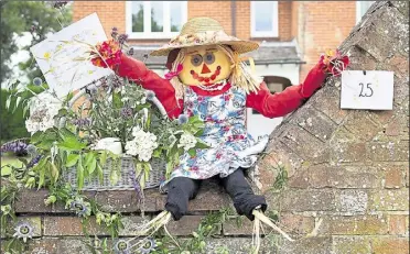  ??  ?? Boughton Aluph was livened up by scarecrows last year - and now a similar event will be held in Challock next month