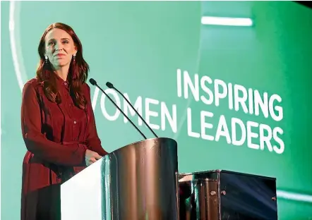  ?? GETTY IMAGES ?? Prime Minister Jacinda Ardern speaks during the New Zealand Internatio­nal Business Awards 2018 in Auckland, in November.