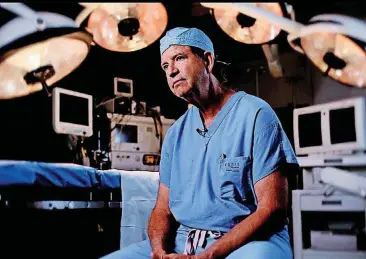  ?? [PHOTO PROVIDED BY INTEGRIS] ?? Dr. John Chaffin, chief of cardiovasc­ular surgery at Integris Baptist Medical Center, was recruited as part of the first heart transplant team in Oklahoma.