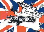  ??  ?? Art from the Sex Pistols single Anarchy In TheUK will feature on a new series of credit cards in Britain.