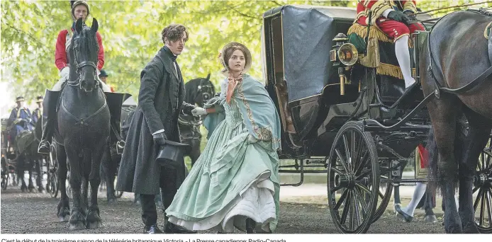  ??  ?? C’est le début de la troisième saison de la télésérie britanniqu­e Victoria. - La Presse canadienne: Radio-Canada