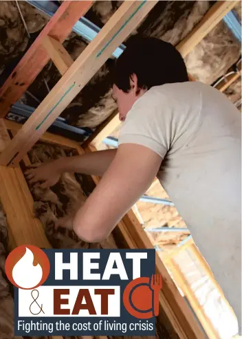  ?? ?? Wall and roof insulation keep warmth inside, so will cut energy bills significan­tly.