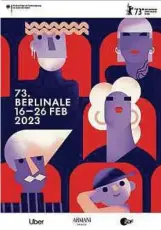  ?? Foto: Internatio­nale Filmfestsp­iele Berlin / Claudia Schramke ?? Das offizielle Plakat der 73. Berlinale-Filmfestsp­iele.