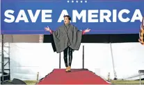  ?? ROSS D. FRANKLIN/ASSOCIATED PRESS FILE PHOTO ?? Arizona Republican candidate for governor Kari Lake acknowledg­es the crowd at a rally on Jan. 15 in Florence, Ariz. Lake is among a growing number of Republican candidates claiming voter fraud is affecting primary elections.