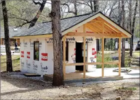  ?? NWA Democrat-Gazette/FLIP PUTTHOFF ?? New camper cabins guests this summer. at Devil’s Den State Park, seen here on April 8 2017, should be ready for