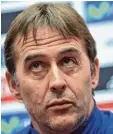  ?? Foto: Davy, dpa ?? Ist nicht mehr spanischer Nationalco­ach: Julen Lopetegui.