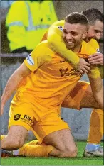  ??  ?? WORTH THE WAIT: Aaron Taylor-Sinclair after scoring Livingston’s deserved winner