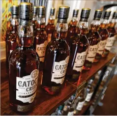  ??  ?? Retaliator­y tariffs caused a sharp downturn in whiskey exports in the last half of 2018. American whiskey makers face retaliator­y tariffs in Canada, Mexico, China and Turkey as well as the EU.