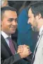  ?? ANSA ?? SOCIOS. Di Maio y Salvini.