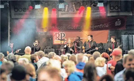  ?? RP-FOTO: RALPH MATZERATH ?? Die RP ist wieder Medienpart­nerin bei „Langenfeld Live“. In einer früheren Auflage mit von der Partie: Bell Mucka.