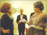  ?? Associated Press photos ?? This image released by FX shows Susan Sarandon as Bette Davis, left, and Jessica Lange as Joan Crawford in a scene from “Feud: Bette and Joan,” premiering on FX tonight.