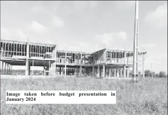  ?? ?? Image taken before budget presentati­on in January 2024