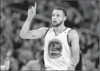  ?? AP/MARCIO JOSE SANCHEZ ?? Golden State point guard Stephen Curry has helped lead the Warriors to an NBA-best 47-9 record as they start the second half of the season tonight against the Los Angeles Clippers.