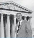  ??  ?? This Aug 22, 1958, file photo shows Thurgood Marshall outside the Supreme Court in Washington.