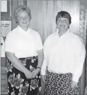  ?? B38twe03 ?? Elizabeth Kelso and Wilma Robertson, who this year represente­d the osland in the annual SWRI golf competitio­n. The competitio­n was held at Minto in Roxburghsh­ire and Elizabeth and Wilma were second overall.