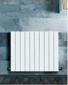  ??  ?? Above: Radiators are a popular heat emitter. The sleek and lightweigh­t profile of this design by MHS Radiators (www. mhsradiato­rs. co.uk) offers an attractive finish