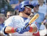  ?? Matt Marton / Associated Press ?? Kyle Schwarber had 38 home runs and 92 RBIS in 2019 before struggling in the pandemic-shortened season in 2020 for the Cubs and being non-tendered.