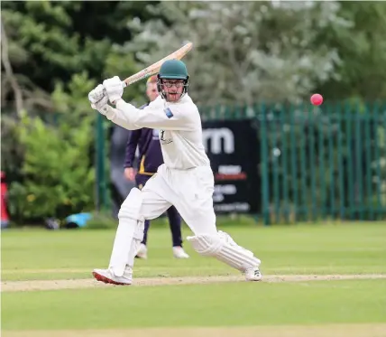  ?? Pic: Terry Lawson ?? Myles Coughlan scored a half-century as Eccleshall were crowned Division One champions.