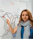  ?? Foto: Stefanie Schoene ?? Tanja Demchenko hält Kontakt zur Ukraine.
