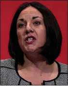  ??  ?? Under pressure: Kezia Dugdale