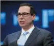  ??  ?? Treasury Secretary Steven Mnuchin