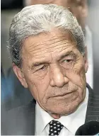  ?? KEVIN STENT/STUFF ?? Winston Peters: Confident despite SFO probe.