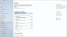  ??  ?? This is Windows 10’s Storage page, within the Settings menu.