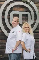  ??  ?? GAME ON. Chris Forrest and Patricia Lewis went head-to-head in the
Celebrity Masterchef finale.